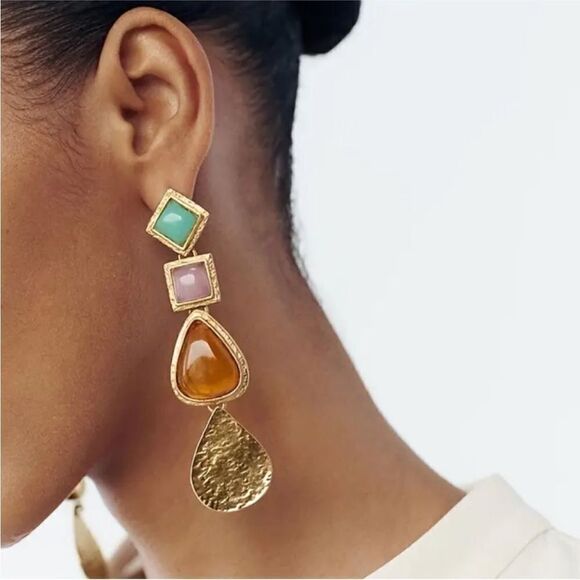 Statement drop earrings N305 - Picture 1 of 4